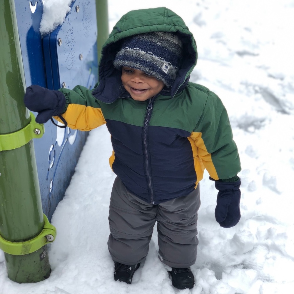 Reversible Color Block Puffer Coat Size 12 Month